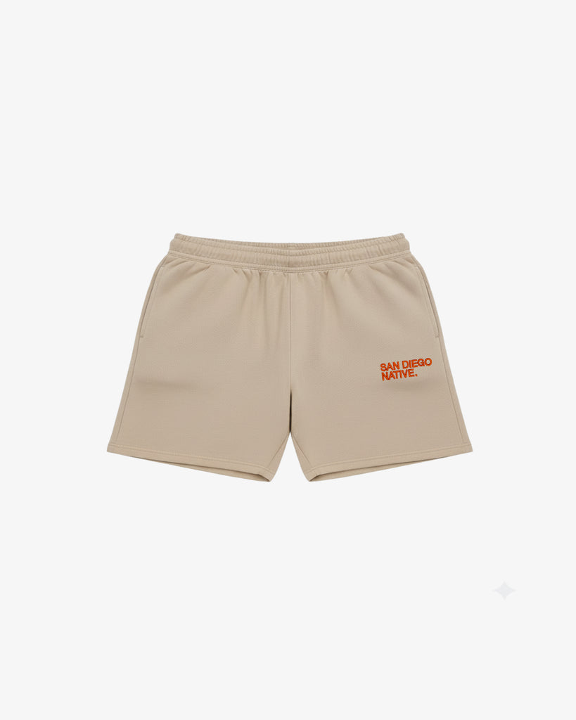 The SDN. Brand French Terry embroidered shorts – heavyweight cotton streetwear shorts

Premium French Terry shorts with SDN embroidery, designed in San Diego

Relaxed fit 460 GSM French Terry shorts by The SDN. Brand